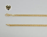 (1-1790) Gold Laminate - 4mm Curb Link Chain - BGF - Fantasy World Jewelry