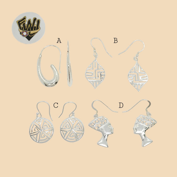 (2-3339) 925 Sterling Silver - Long Earrings. - Fantasy World Jewelry