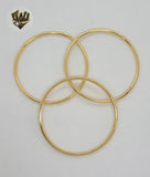 (1-4049) Gold Laminate - 3mm Classic Plain Bangle - BGF