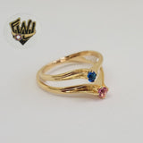 (1-3002) Gold Laminate- CZ Ring - BGO - Fantasy World Jewelry