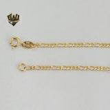 (1-0673) Gold Laminate - 2.5mm Evil Eye Bracelet - 7.5" - BGF - Fantasy World Jewelry