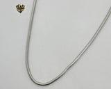 (4-3112) Stainless Steel - 2.5mm Snake Link Chain. - Fantasy World Jewelry