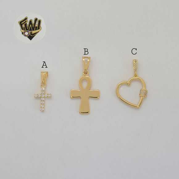 (1-2196) Gold Laminate Pendants - BGF