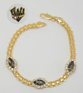 (1-0878) Gold Laminate - 5mm Alternative Bracelet - 7.5" - BGF - Fantasy World Jewelry