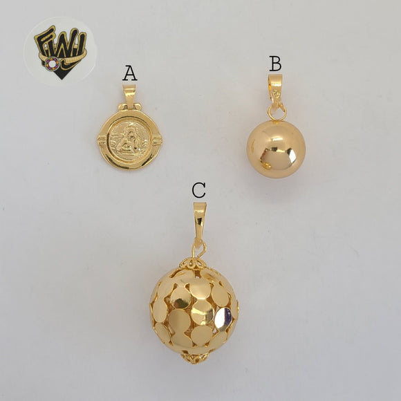 (1-2251) Gold Laminate Pendants - BGF