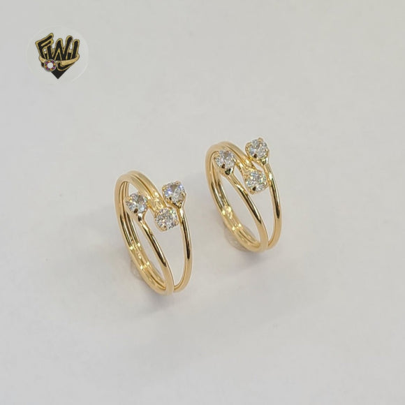 (1-3111) Gold Laminate - Zircon Ring - BGF - Fantasy World Jewelry