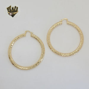 (1-2737) Gold Laminate Hoops - BGO