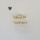(1-3188) Gold Laminate - Wedding Rings - BGO - Fantasy World Jewelry