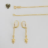 (1-6011) Gold Laminate - Turtle Set - BGO - Fantasy World Jewelry