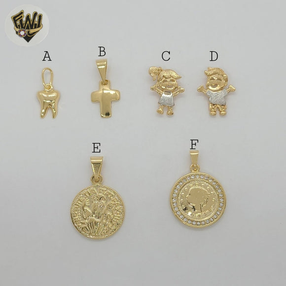 (1-2187) Gold Laminate - Pendants - BGF - Fantasy World Jewelry