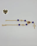 (1-3316) Gold Laminate - 2.5mm Beads Hand Rosary - 7.5" - BGF. - Fantasy World Jewelry