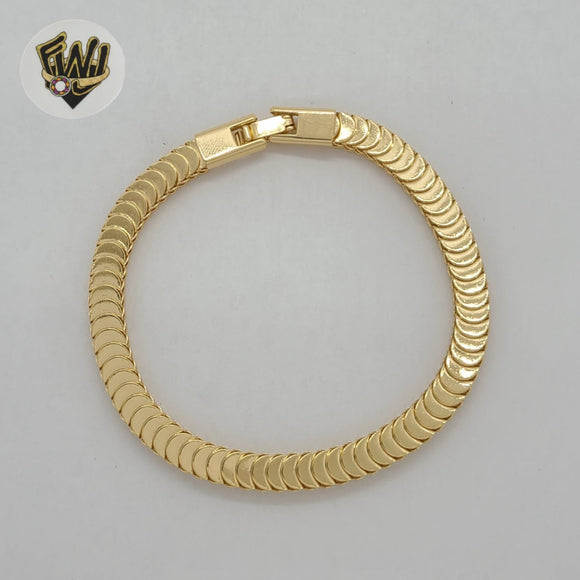 (1-0498) Gold Laminate Bracelet - 6mm Alternative Bracelet - BGF - Fantasy World Jewelry