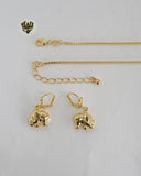 (1-6121) Gold Laminate- Elephant Set - BGF - Fantasy World Jewelry