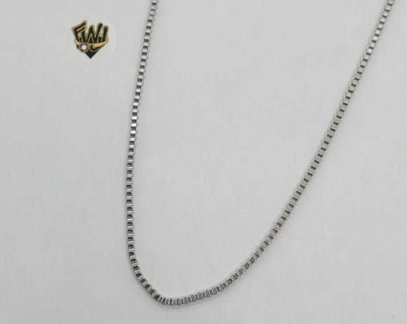 (4-3136) Stainless Steel - 2mm Box Link Chain. - Fantasy World Jewelry