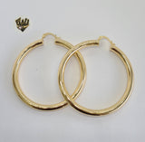 (1-2901) Gold Laminate - Plain Hoops - BGO - Fantasy World Jewelry