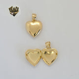 (1-2381-1) Gold Laminate - Open Locket Heart Pendants - BGF