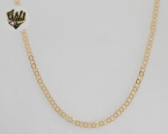 (1-1711) Gold Laminate - 3mm Open Link Chain - BGF