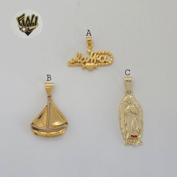 (1-2316) Gold Laminate Pendants - BGO