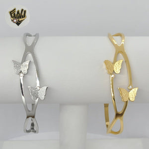 (4-5031) Stainless Steel - 20mm Butterfly Bangle.