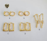 (1-2645-A) Gold Laminate Hoops - BGO - Fantasy World Jewelry