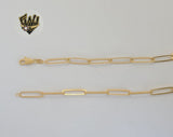 (1-1814 A-C) Gold Laminate - 5mm Paper Clip Link Chain - BGF
