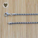(2-8072) 925 Sterling Silver - 2.4mm Popcorn Link Chains. - Fantasy World Jewelry