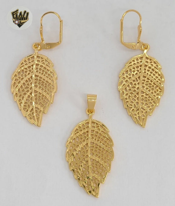 (1-6082) Gold Laminate - Leaf Set - BGO - Fantasy World Jewelry