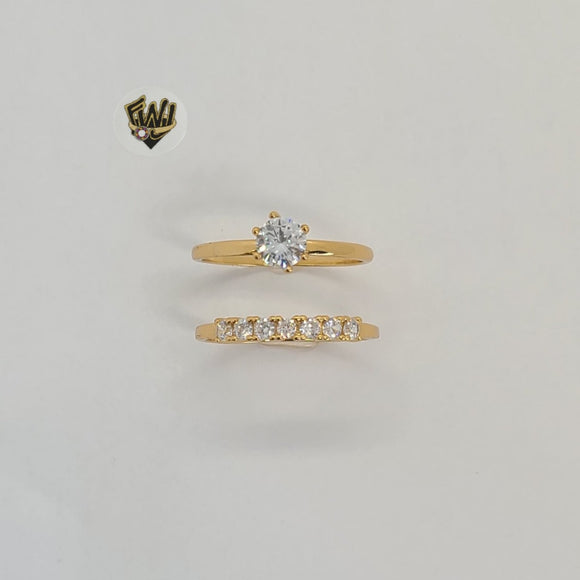 (1-3184) Gold Laminate - Wedding Rings - BGO - Fantasy World Jewelry