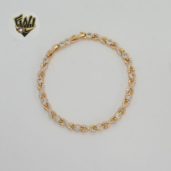 (1-60089) Gold Laminate - 5mm Zircon Bracelet - BGO