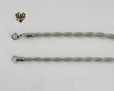 (4-3152) Stainless Steel - 4.5mm Rope Link Chain - 18" - Fantasy World Jewelry