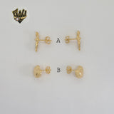 (1-1022) Gold Laminate - Stud Earrings - BGF