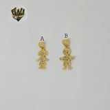 (1-2108) Gold Laminate - Zircon Kids Pendants - BGO
