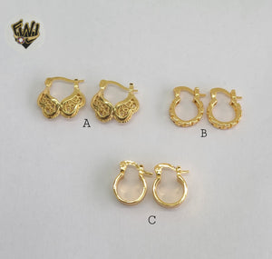 (1-2528) Gold Laminate Hoops - BGO - Fantasy World Jewelry