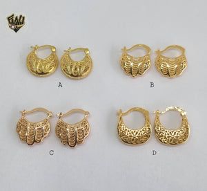 (1-2530) Gold Laminate Hoops - BGO - Fantasy World Jewelry