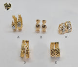 (1-2519) Gold Laminate Hoops - BGO - Fantasy World Jewelry