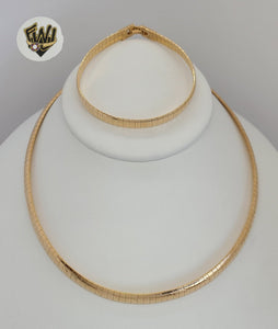 (1-6285) Gold Laminate - Plain Snake Set - BGO