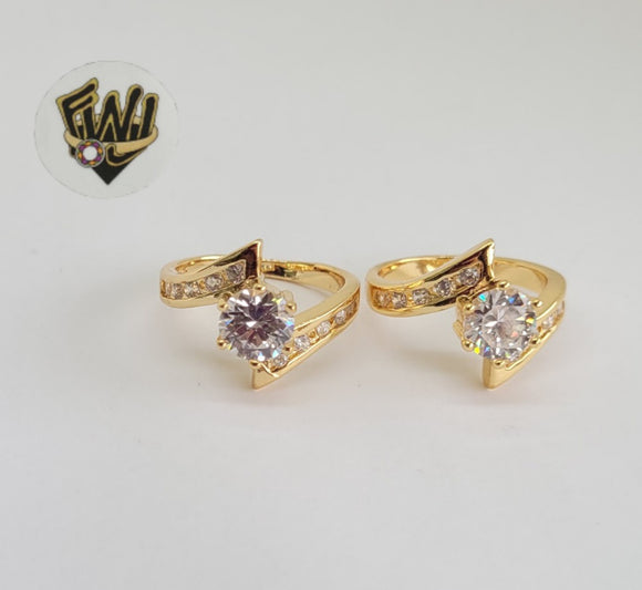 (1-3090-1) Gold Laminate-CZ Ring- BGO - Fantasy World Jewelry