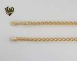 (1-1733) Laminado de oro - Cadena de eslabones de trigo de 5 mm - BGO