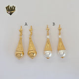 (1-1048-2) Gold Laminate - Long Earrings - BGF