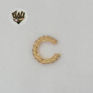 (1-2627) Gold Laminate - Zircon Cuff Earrings - BGF - Fantasy World Jewelry