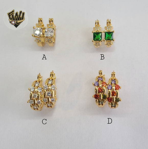 (1-2665) Gold Laminate Hoops - BGO - Fantasy World Jewelry