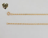 (1-1753) Laminado de oro - Cadena de eslabones mágicos giratorios de 2 mm - BGO