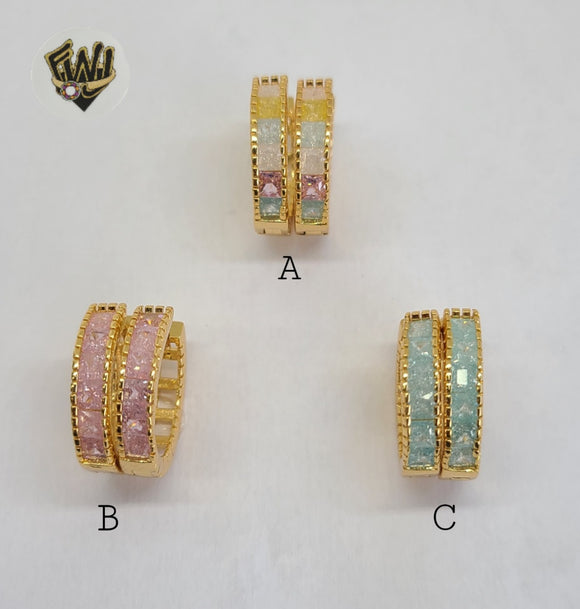 (1-2674-D) Gold Laminate Hoops - BGO - Fantasy World Jewelry