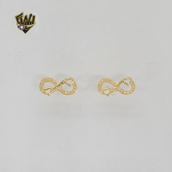 (1-1117-2) Gold Laminate - Infinity Earrings - BGF