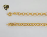(1-1709) Laminado de oro - Cadena de eslabones Rolo de 8,5 mm - BGO