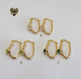 (1-2925) Gold Laminate Hoops - BGO - Fantasy World Jewelry