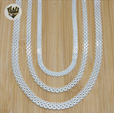 (sv-bmark-01) 925 Sterling Silver - Bismark Link Chains. - Fantasy World Jewelry