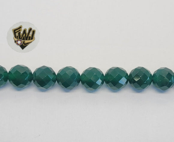(MBEAD-292) 10mm Jade Faceted Beads - Fantasy World Jewelry