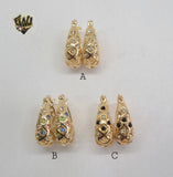 (1-2643 A-D) Gold Laminate Hoops - BGO - Fantasy World Jewelry