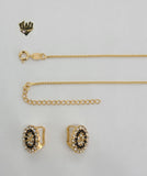 (1-6289) Gold Laminate - Zircon Set - BGF - Fantasy World Jewelry